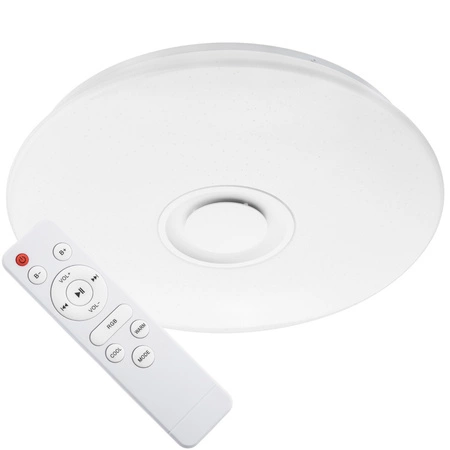 PLAFON LED 50cm lampa sufitowa okrągła RGBW 3000K-6500K + pilot GŁOŚNIK BLUETOOTH