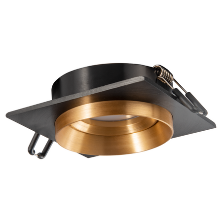 Oprawa Podtynkowa Spot MR16 Czarna Złota 12V LIKA Sanico Goldlux