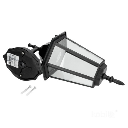 Lampa Elewacyjna LED Kinkiet Ogrodowy Zewnętrzny E27 IP54 Czarny KOBI