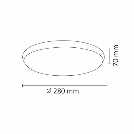 Plafon ORBIT 30 oprawa lampa sufitowa LED 15W GOLDLUX (Polux) CHROM 1600lm 4000K