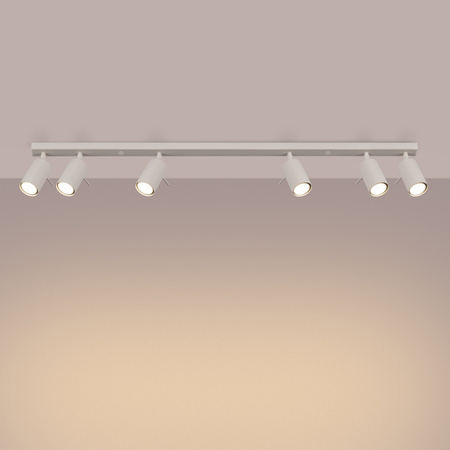 Lampa Sufitowa Reflektor Tuba Spot 6x GU10 Beżowa Ring Bittersweet Shimmer SL.1499 Sollux