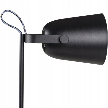 Lampka Biurkowa Stołowa Szkolna Nocna + Organizer Raibo E27 5W Czarna KANLUX