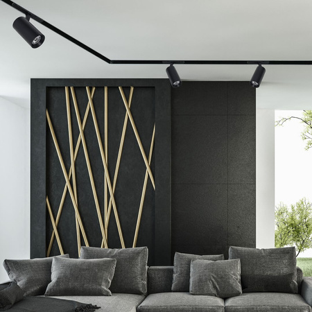 Lampa Szynowa Reflektor LED 10W 4000K do Szyn Magnetycznych MAGNETIC TRACK Milagro Czarna Spot