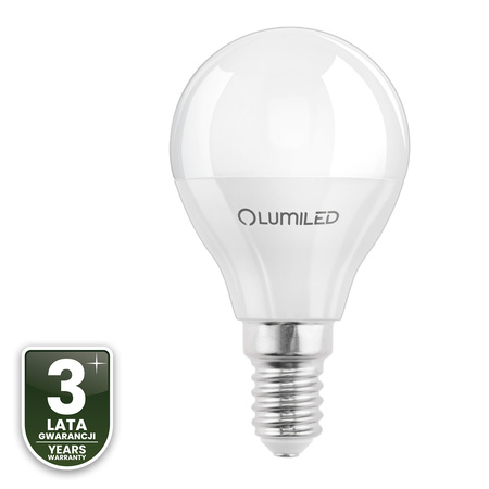6x Żarówka LED E14 Kulka P45 5W = 40W 470lm 3000K Ciepła 180° LUMILED