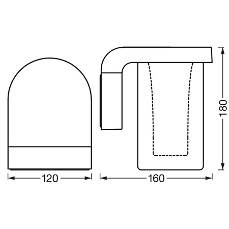 Kinkiet elewacyjny LED INTELIGENTNY 10W 420 lm ciepła barwa światła + RGB SMART+ WiFi CASCADE LEDVANCE