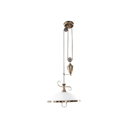 Lampa Sufitowa Wisząca Żyrandol E27 Brązowy Klasyczny Elisett Rabalux