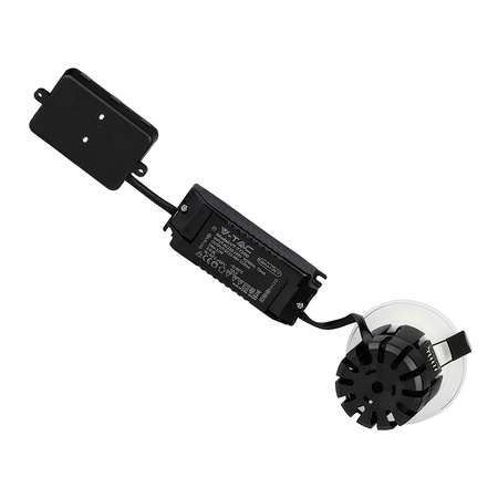 Oprawa LED 10W CCT SMART Oczko Ściemnialna Biała Bluetooth VT-7710D V-TAC