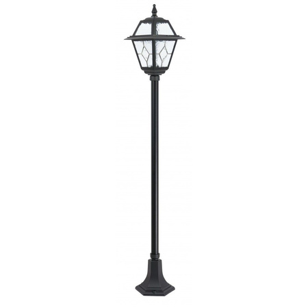 Lampa Ogrodowa Zewnętrzna Słupek LATARNIA E27 Witraż K 5002/1 N 160cm czarny Su-Ma