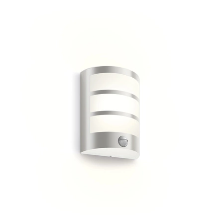 Kinkiet Ogrodowy Lampa Elewacyjna Zewnętrzna LED 3.8W 800lm 2700K z Czujnikiem Ruchu i Zmierzchu Python Ultra Efficient Philips