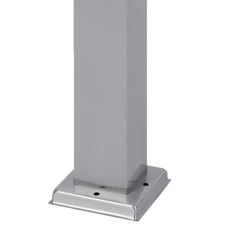 Lampa Ogrodowa E27 KWADRATOWA SŁUPEK 90cm Srebrny