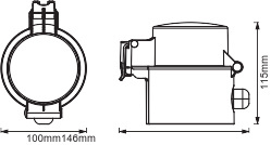 Inteligentne Gniazdko Zewnętrzne EU 230V 3600W 16A Kompatybilne z Pilotem SMART+ WiFi Ledvance