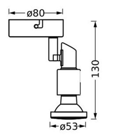Lampa LED Ścienna Sufitowa Kinkiet Oprawa Natynkowa 3.4W 230lm 3000K Ciepła Ściemnialna Czarny LED Spot Ledvance