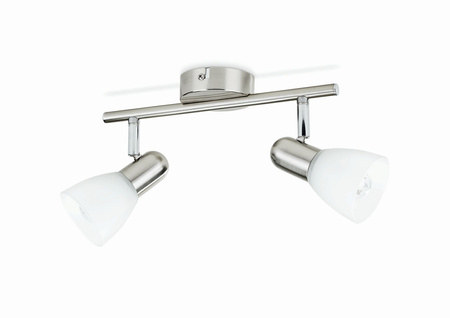 Lampa Sufitowa Reflektor 2x E14 nikiel Burlap Philips