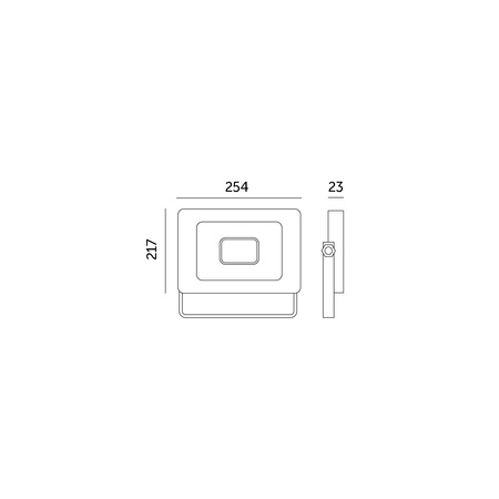 Naświetlacz LED Zewnętrzny Ogrodowy 100W 8700lm 6500K Zimny 120° IP65 IK05 Czarny Mh Kobi