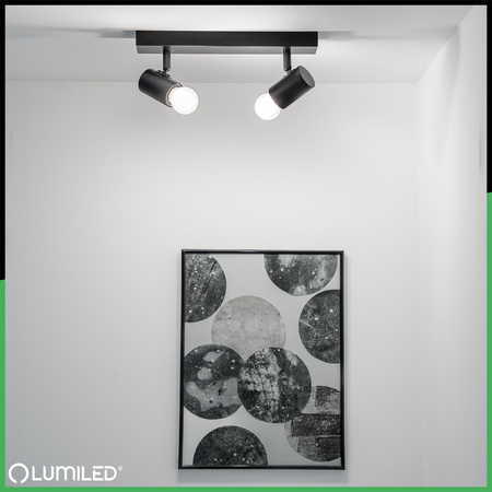 Lampa Sufitowa SPOT TUBA Reflektor Oprawa Halogenowa 2x E27 GLASA LUMILED