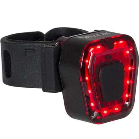 Lampka Latarka Rowerowa Światło Tył LED USB Czerwona z Akumulatorem 5 Trybów Świecenia VAYOX