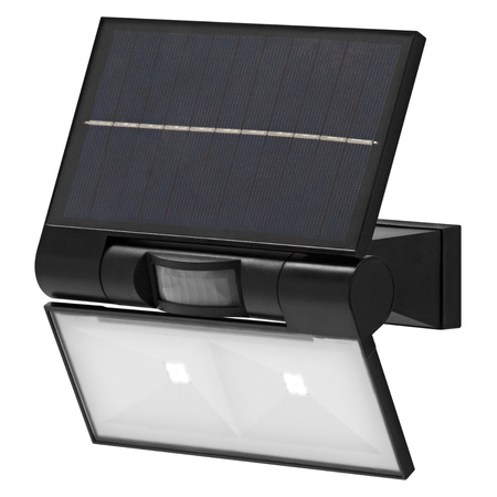 Lampa Solarna Ogrodowa Zewnętrzna Kinkiet Elewacyjny LED 2.9W 380lm 3000K IP44 Szary Z Czujnikiem Ruchu Endura Ledvance