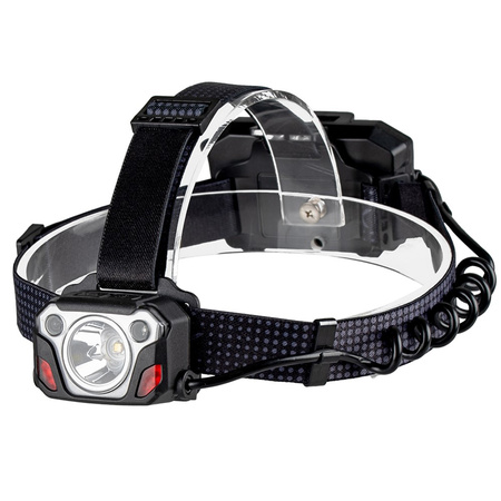 Latarka Czołowa LED Akumulatorowa 1200 lm SST40 + Sensor Ruchu IP44 6 Trybów Pracy VA0103 Vayox