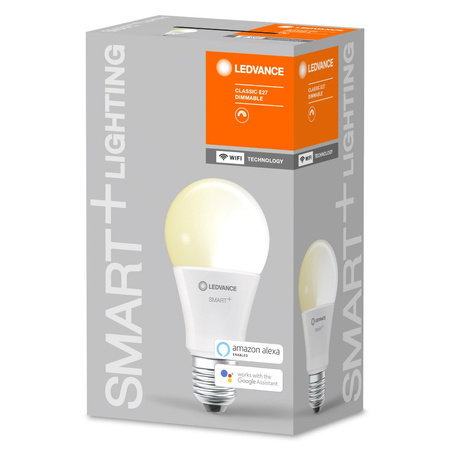 Żarówka LED E27 9.5W = 75W 1055lm Ściemnialna SMART+ WiFi Classic Ledvance