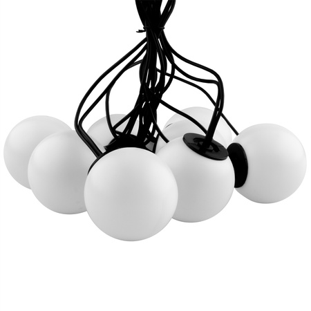 Girlanda świąteczna 8x LED bateryjna dekoracyjna bałwanki duszki 4,33m grająca biała +USB C