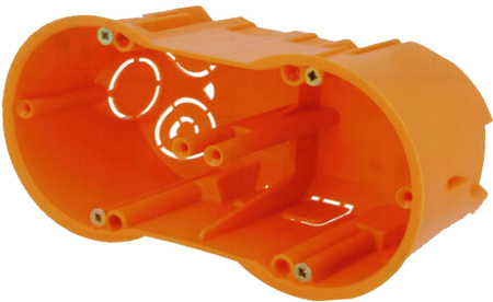 Puszka Końcowa Podwójna Podtynkowa Instalacyjna Elektryczna PK60 PAWBOL