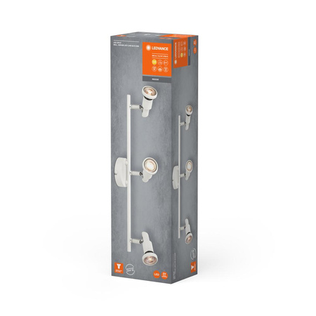 Lampa LED Ścienna Sufitowa Kinkiet Oprawa Natynkowa 10.2W 690lm 3000K Ciepła Ściemnialna Biały LED Spot Ledvance