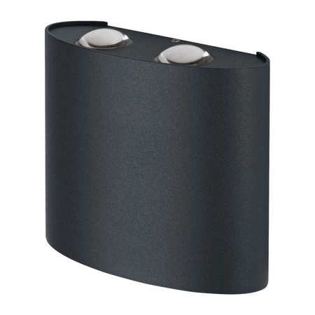 Lampa Ogrodowa Zewnętrzna Kinkiet Elewacyjny LED  10.5W 550lm 3000K IP44 Szary Endura Ledvance