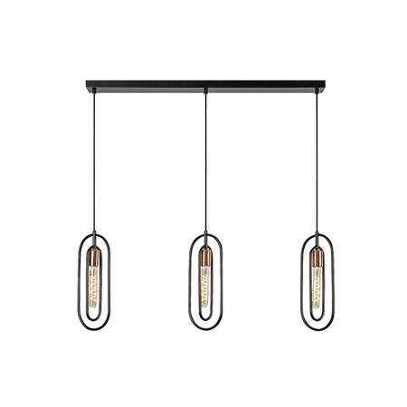 Lampa Wisząca Sufitowa E27 Czarny Matowy Nowoczesny Rovier Rabalux