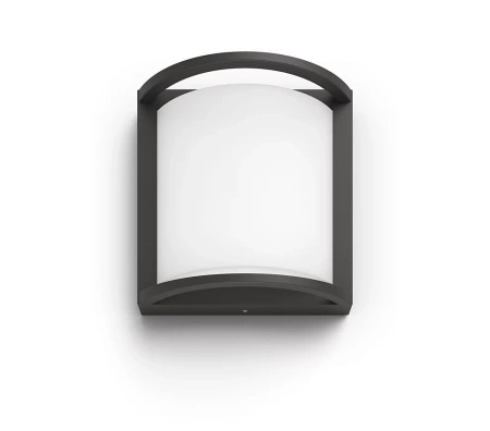 Kinkiet Ogrodowy Lampa Elewacyjna Zewnętrzna LED 12W 1200lm 4000K IP44 Antracyt Samondra Philips