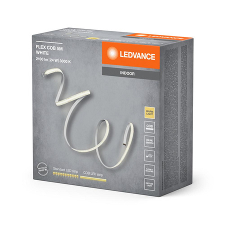 Taśma Pasek LED Cob Oświetlenie 5m 24W 3000K Ciepły Biały LEDVANCE