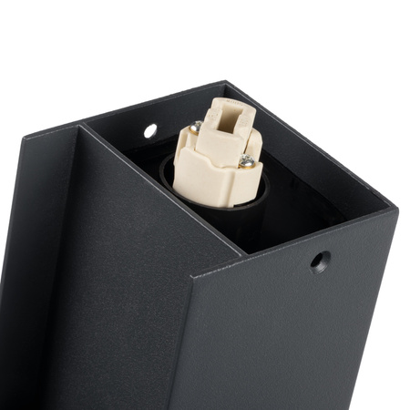 Słupek Lampa Ogrodowa Zewnętrzna z Gniazdkiem Stojąca G9 IP44 Antracyt DASTEN KANLUX