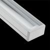 Profil Aluminiowy Anodowany do LED KM35 Srebrny Natynkowy 2m + Przesłona przeźroczysta + Zaślepki