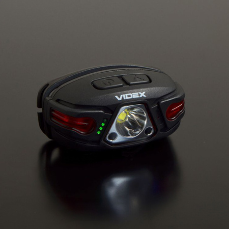 Latarka Czołowa Akumulatorowa LED 5W 330lm 5 Trybów Pracy USB-C Wodoszczelna IP67 Videx