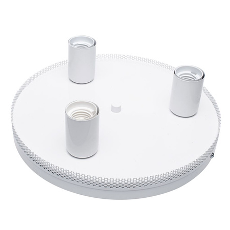 Lampa dziecięca sufitowa biała Żyrandol dla dzieci Serduszka CORAZON 3x E27 Metal i kryształki Milagro