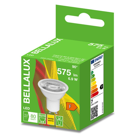 Żarówka LED GU10 6,9W = 80W 575lm 2700K Ciepła 36° BELLALUX
