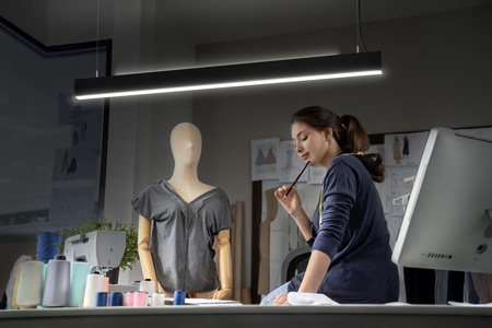 Lampa Oprawa Liniowa Listwa Oświetleniowa 42W 4400lm 4000K Neutralna Ściemnialna Czarny Office Line Ledvance