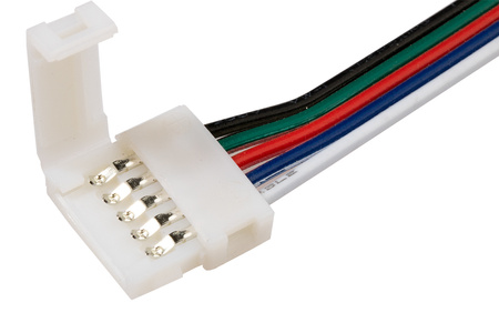 Złączka do Taśm LED RGB+W 12mm 5-PIN Dwustronna z Przewodem