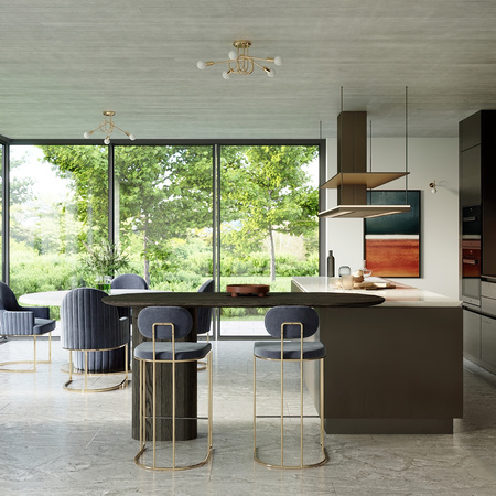 Lampa Sufitowa Oprawa Natynkowa Wisząca Zwis 5x E27 Żyrandol Nieregularna Złota Połysk Industrialna Supeł Sollux