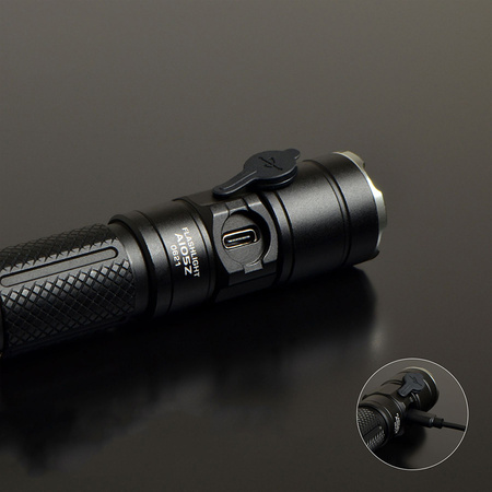 Latarka Ręczna Akumulatorowa LED 10W 1200lm Zoom 6 Trybów Pracy USB-C IP44 Videx