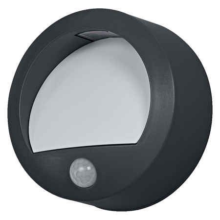 Kinkiet Ogrodowy Lampa Elewacyjna Zewnętrzna LED z Czujnikiem Ruchu i Zmierzchu 1.7W 70lm 3000K Ciepła Szary IP44 Endura Osram