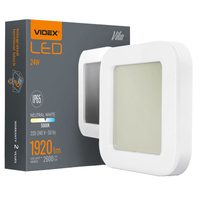 Lampa Zewnętrzna Plafon LED Oprawa 24W 2600lm 5000K Zimna Biała IP65 Videx