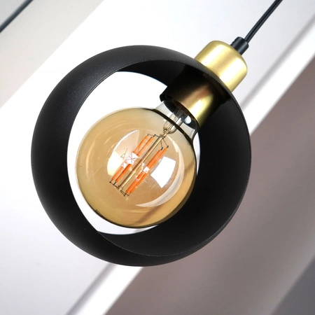 Lampa Sufitowa Wisząca CYKLOP Zwis Czarna Patyna Nowoczesna E27 2751 TK Lighting