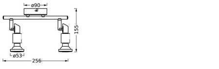 Lampa LED Ścienna Sufitowa Kinkiet Oprawa Natynkowa 6.8W 460lm 3000K Ciepła Ściemnialna Czarny LED Spot Ledvance