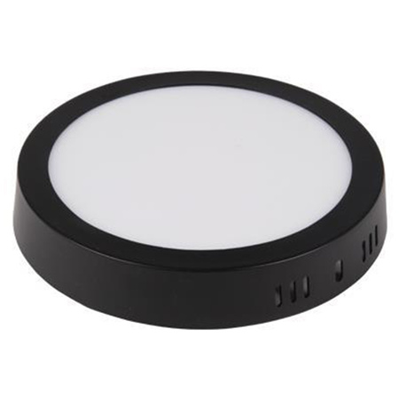 Plafon natynkowy Panel LED 12W 4000K Czarny okrągły Proma LVT