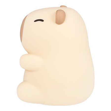 Lampka Nocna Dekoracyjna Kapibara Dziecięca LED 2.5W 18lm 3000K Ciepła RGB 360° Brązowa Masterled