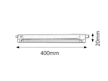 Lampka Podszafkowa Listwa Meblowa G5 8W 520lm 2700K Biały Industrialny Slim 2341 Rabalux