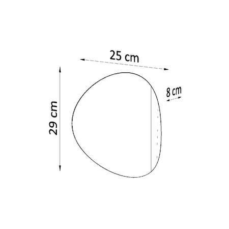 Lampa Ścienna Kinkiet 2x G9 Okrągła Czarna Nowoczesna Senses Sollux
