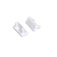 Zaślepka do Profili Aluminiowych Biały Pełna STOPPER Kanlux 2szt.