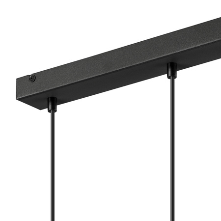 Lampa Wisząca Sufitowa DIEGO 3xE27 Czarna Złota LM-3.124 Lamkur