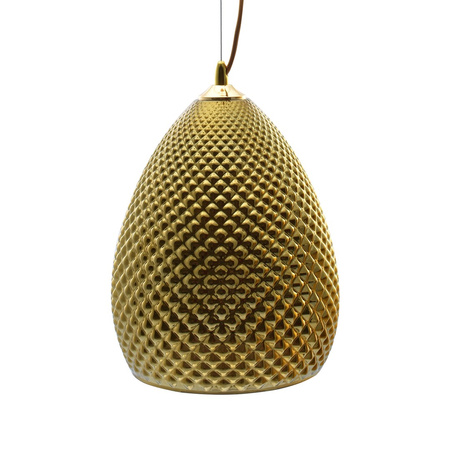 Lampa wisząca złota w stylu glamour MiLAGRO 1xE27 FIJI